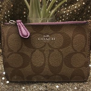 Coach coin, keychain, ID single wallet